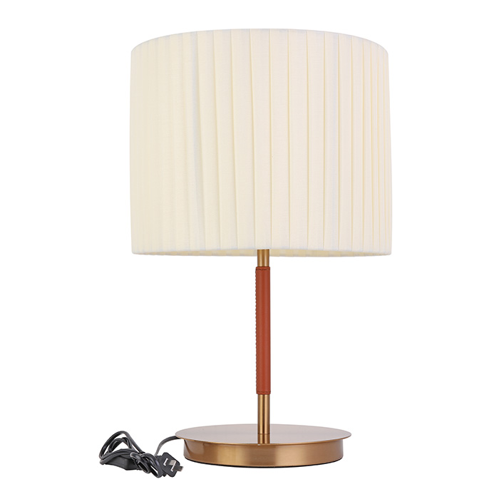 Nordic Simple Style Bordlampe Tresokkel med oppbevaringstøylampe