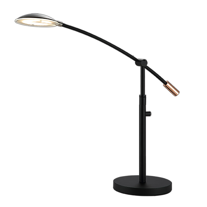 Studiebordlampe med U-formet skjerm